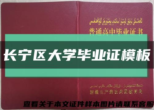 长宁区大学毕业证模板缩略图