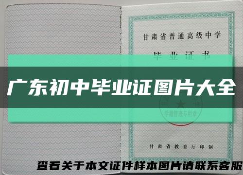 广东初中毕业证图片大全缩略图