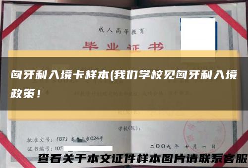 匈牙利入境卡样本(我们学校见匈牙利入境政策！缩略图