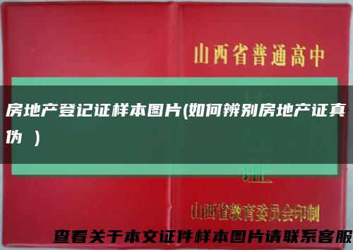 房地产登记证样本图片(如何辨别房地产证真伪 )缩略图