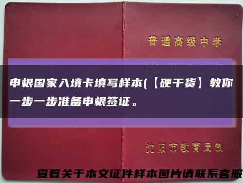 申根国家入境卡填写样本(【硬干货】教你一步一步准备申根签证。缩略图