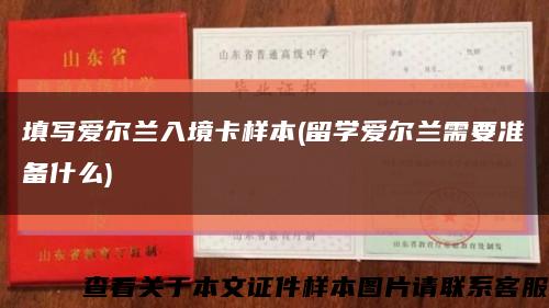 填写爱尔兰入境卡样本(留学爱尔兰需要准备什么)缩略图