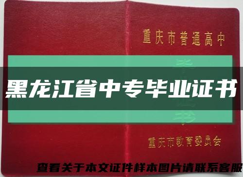 黑龙江省中专毕业证书缩略图