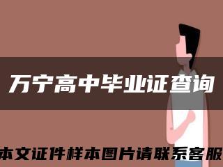 万宁高中毕业证查询缩略图