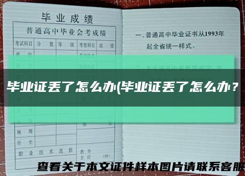 毕业证丢了怎么办(毕业证丢了怎么办？缩略图