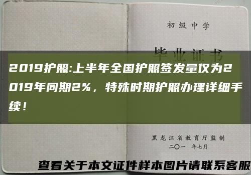 2019护照:上半年全国护照签发量仅为2019年同期2%，特殊时期护照办理详细手续！缩略图