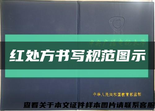 红处方书写规范图示缩略图