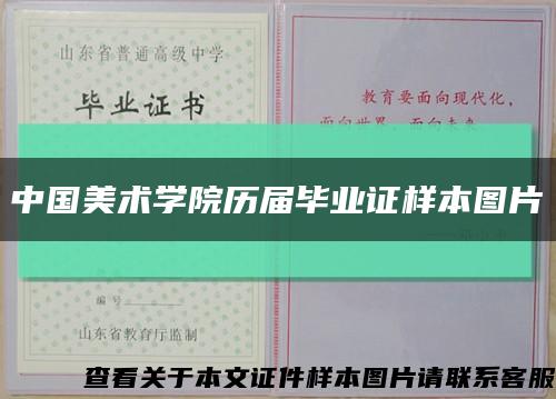 中国美术学院历届毕业证样本图片缩略图