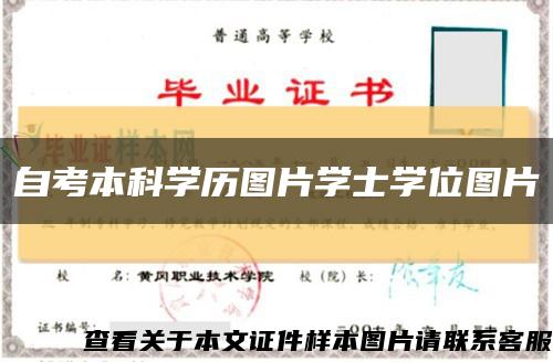 自考本科学历图片学士学位图片缩略图