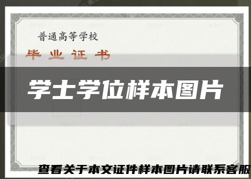 学士学位样本图片缩略图