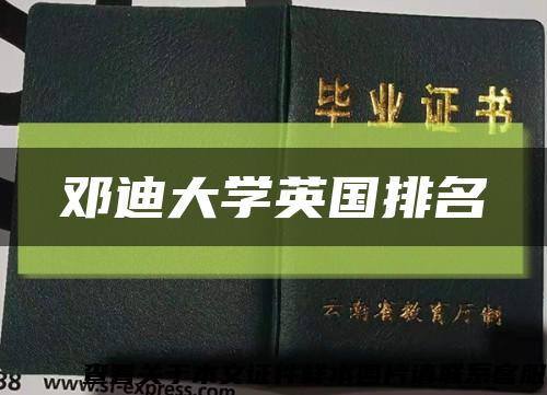 邓迪大学英国排名缩略图