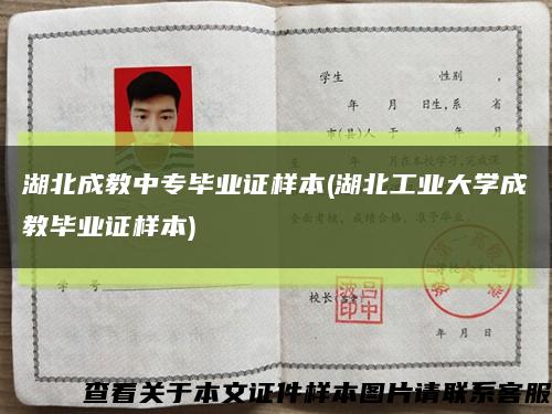 湖北成教中专毕业证样本(湖北工业大学成教毕业证样本)缩略图