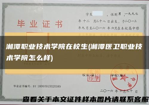 湘潭职业技术学院在校生(湘潭医卫职业技术学院怎么样)缩略图