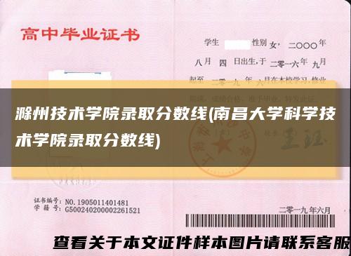 滁州技术学院录取分数线(南昌大学科学技术学院录取分数线)缩略图