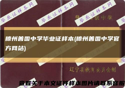 滕州善国中学毕业证样本(滕州善国中学官方网站)缩略图