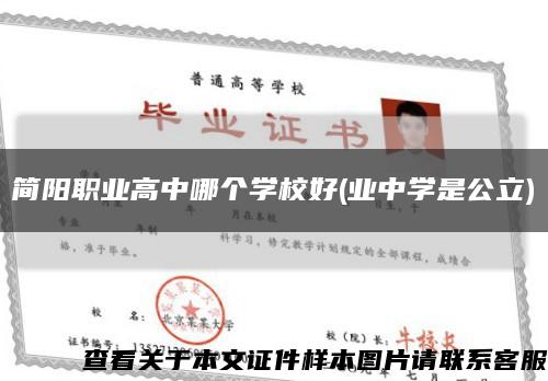 简阳职业高中哪个学校好(业中学是公立)缩略图