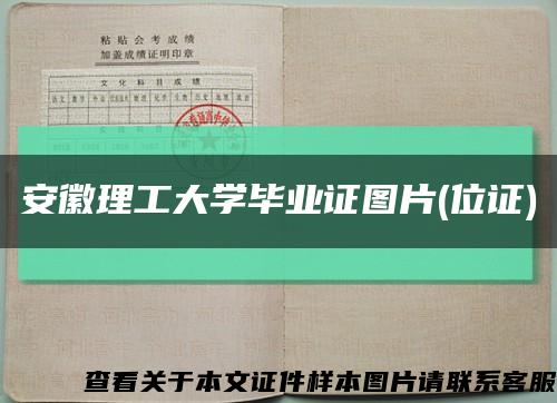 安徽理工大学毕业证图片(位证)缩略图