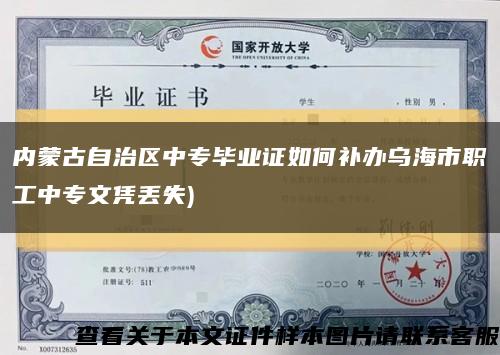 内蒙古自治区中专毕业证如何补办乌海市职工中专文凭丢失)缩略图