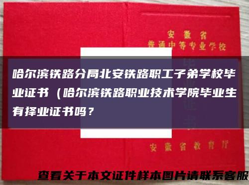 哈尔滨铁路分局北安铁路职工子弟学校毕业证书（哈尔滨铁路职业技术学院毕业生有择业证书吗？缩略图