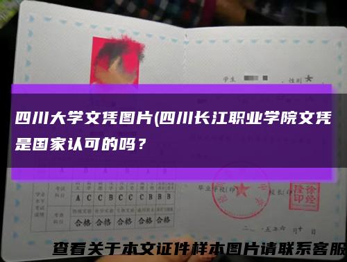 四川大学文凭图片(四川长江职业学院文凭是国家认可的吗？缩略图