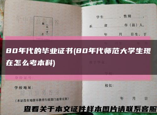 80年代的毕业证书(80年代师范大学生现在怎么考本科)缩略图