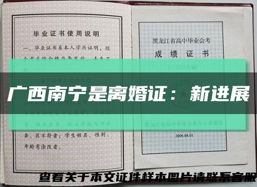 广西南宁是离婚证：新进展缩略图