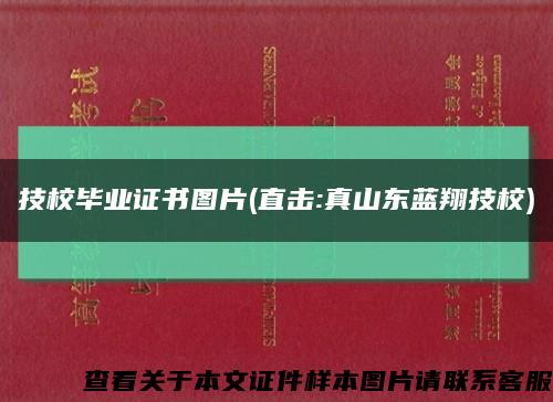 技校毕业证书图片(直击:真山东蓝翔技校)缩略图