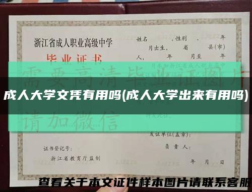 成人大学文凭有用吗(成人大学出来有用吗)缩略图