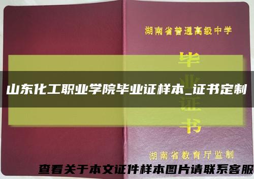 山东化工职业学院毕业证样本_证书定制缩略图