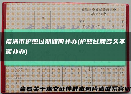 福清市护照过期如何补办(护照过期多久不能补办)缩略图