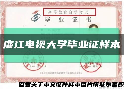 廉江电视大学毕业证样本缩略图