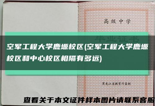 空军工程大学鹿塬校区(空军工程大学鹿塬校区和中心校区相隔有多远)缩略图