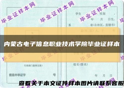 内蒙古电子信息职业技术学院毕业证样本缩略图