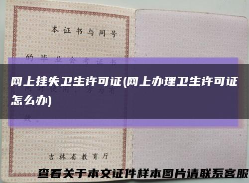 网上挂失卫生许可证(网上办理卫生许可证怎么办)缩略图