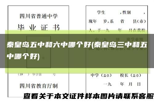 秦皇岛五中和六中哪个好(秦皇岛三中和五中哪个好)缩略图