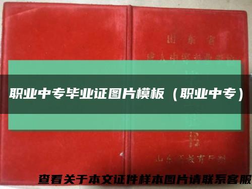 职业中专毕业证图片模板（职业中专）缩略图