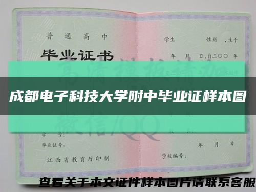 成都电子科技大学附中毕业证样本图缩略图