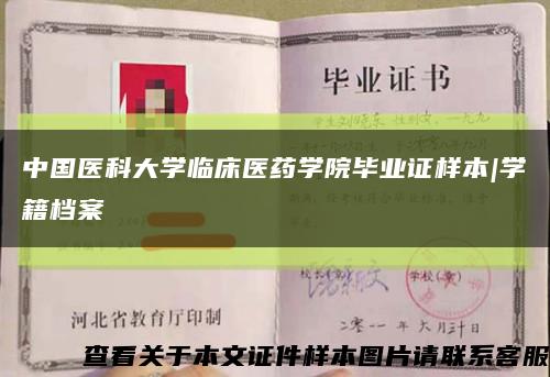 中国医科大学临床医药学院毕业证样本|学籍档案缩略图