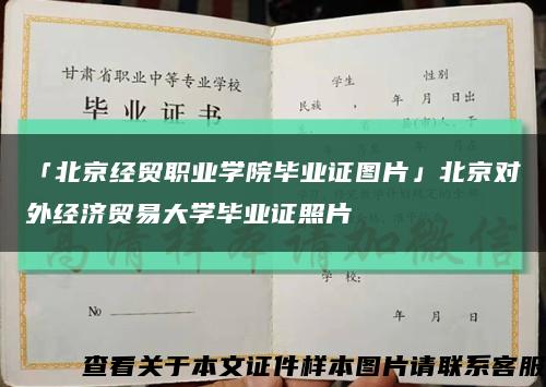 「北京经贸职业学院毕业证图片」北京对外经济贸易大学毕业证照片缩略图