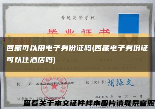 西藏可以用电子身份证吗(西藏电子身份证可以住酒店吗)缩略图