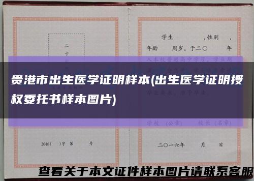 贵港市出生医学证明样本(出生医学证明授权委托书样本图片)缩略图