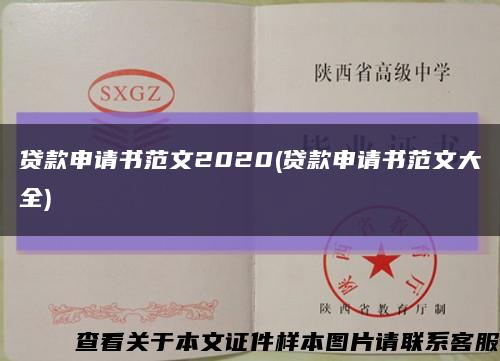 贷款申请书范文2020(贷款申请书范文大全)缩略图