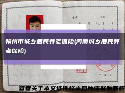 赣州市城乡居民养老保险(河南城乡居民养老保险)缩略图