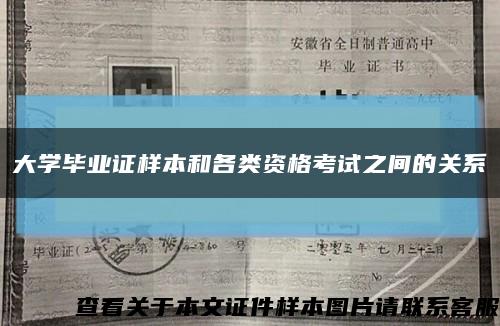 大学毕业证样本和各类资格考试之间的关系缩略图