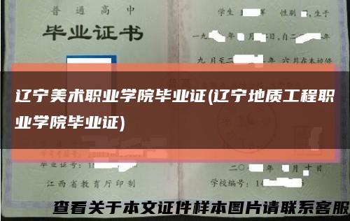 辽宁美术职业学院毕业证(辽宁地质工程职业学院毕业证)缩略图