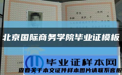 北京国际商务学院毕业证模板{样本}缩略图