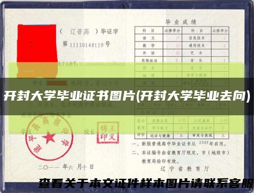 开封大学毕业证书图片(开封大学毕业去向)缩略图