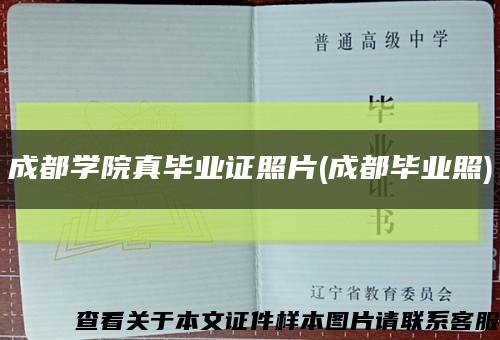 成都学院真毕业证照片(成都毕业照)缩略图