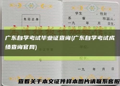 广东自学考试毕业证查询(广东自学考试成绩查询官网)缩略图