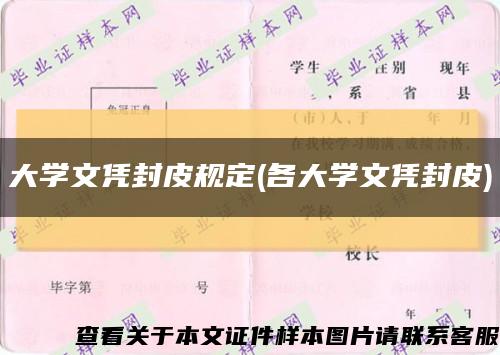 大学文凭封皮规定(各大学文凭封皮)缩略图